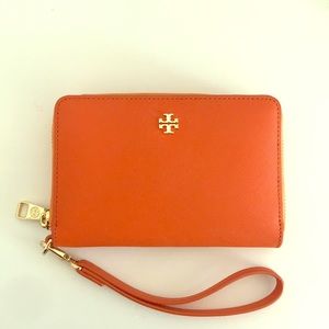 Orange Tory Burch Wallet